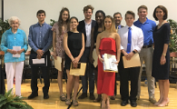 Scholarship recipients, Class of 2018. Left to right: Lexine Lee (CHS Alumni), Matthew 